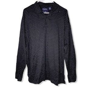 Austin Reed Half Button Down Shirt